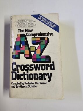 A-Z Crossword Dictionary Tuazon Schaffer Paperback Puzzle Reference Book